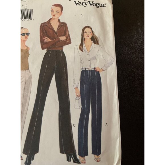 Vogue Misses Pants Sewing Pattern 9537 Sz 6 - 10 - Uncut - Picture 3 of 9